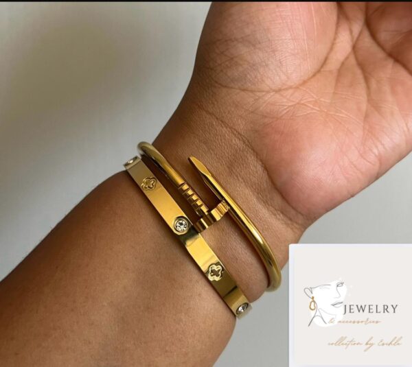 Estelle Gold Bangle Set